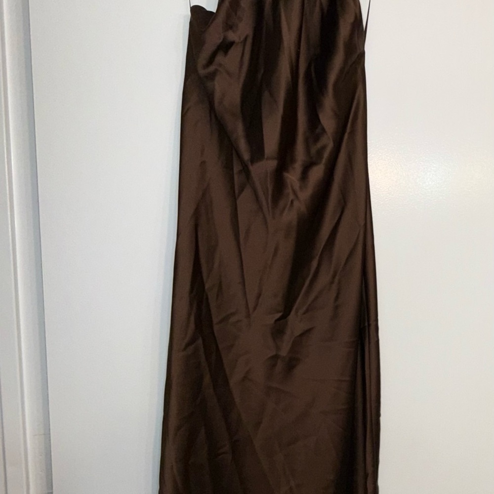 Zara Brown Backless Dress